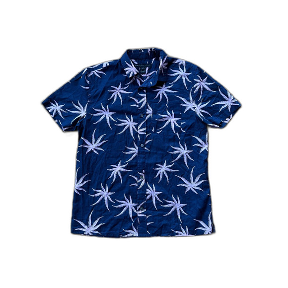 MARC BY MARC JACOBS Blue Pink Floral Button Up Shirt Top Women's Size Small - Picture 3 of 9